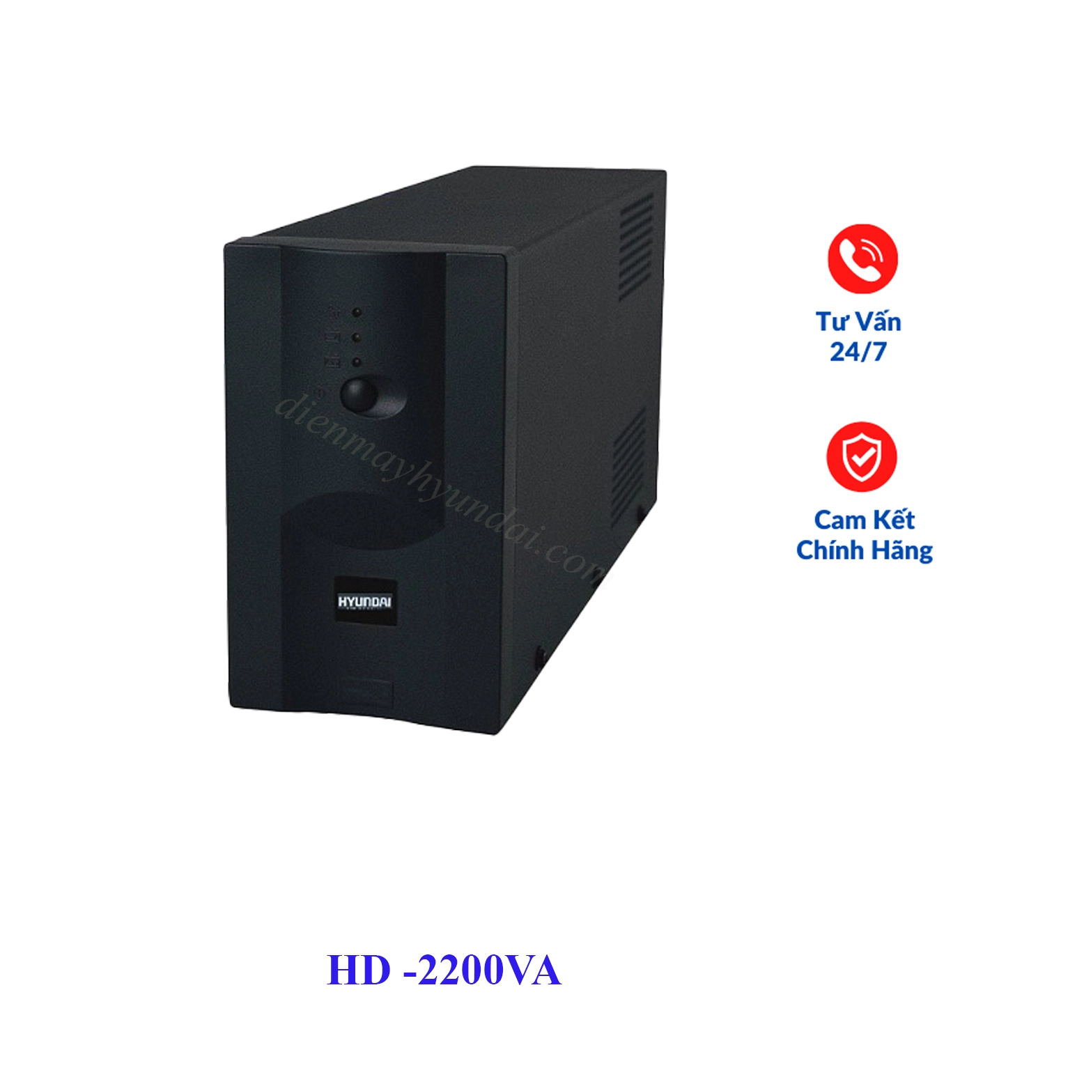 Bộ lưu điện UPS offline 2200VA Hyundai HD-2200VA chính hãng