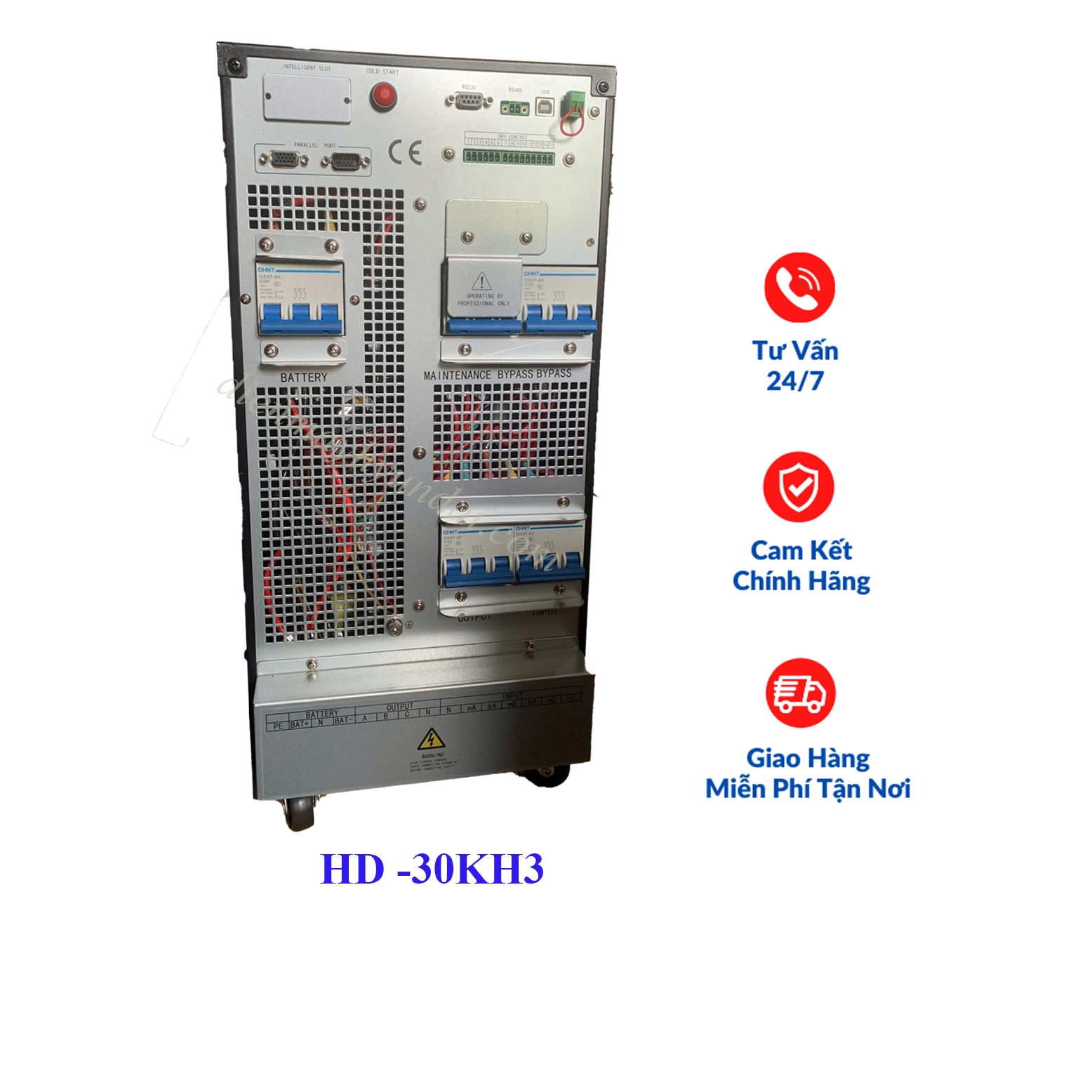 Bộ lưu điện UPS online 30KVA Hyundai HD-30KH3 chính hãng nhập khẩu đồng bộ nguyên chiếc