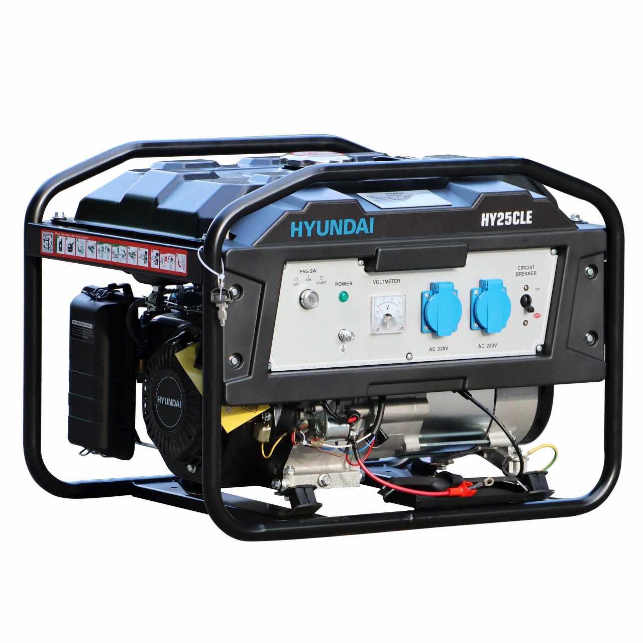 Máy phát điện chạy xăng 1 pha 2.1kVA – 2.3kVA Hyundai HY25CLE