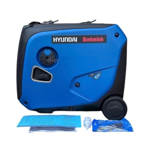 Máy phát điện chạy xăng 1 pha siêu chống ồn 3.6kVA – 4.0kVA Hyundai HY4000i
