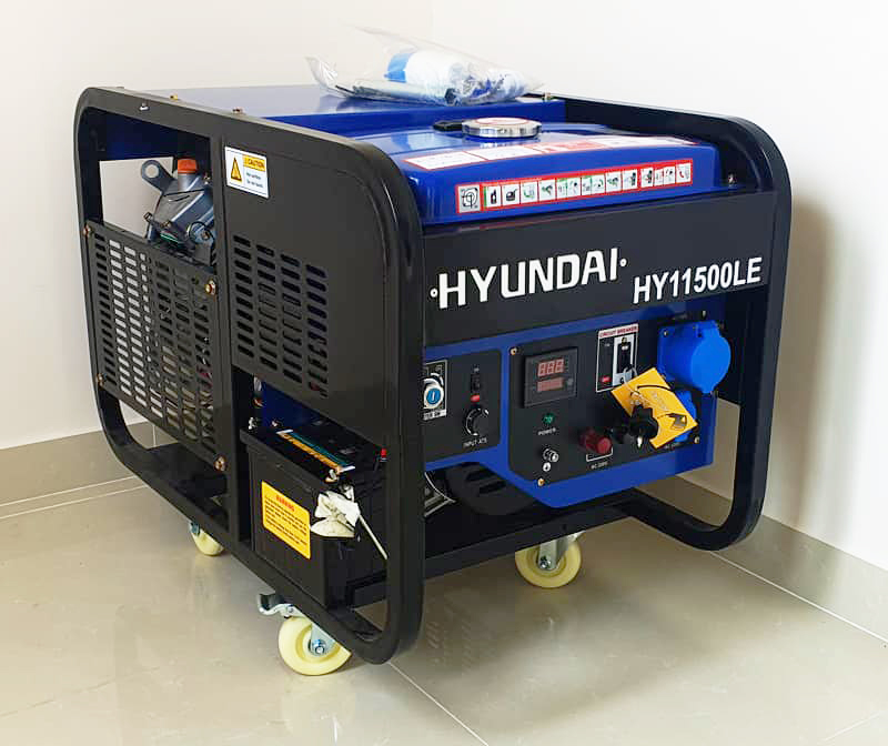 Máy phát điện chạy xăng 1 pha 9.5kVA – 10.5kVA Hyundai HY11500LE